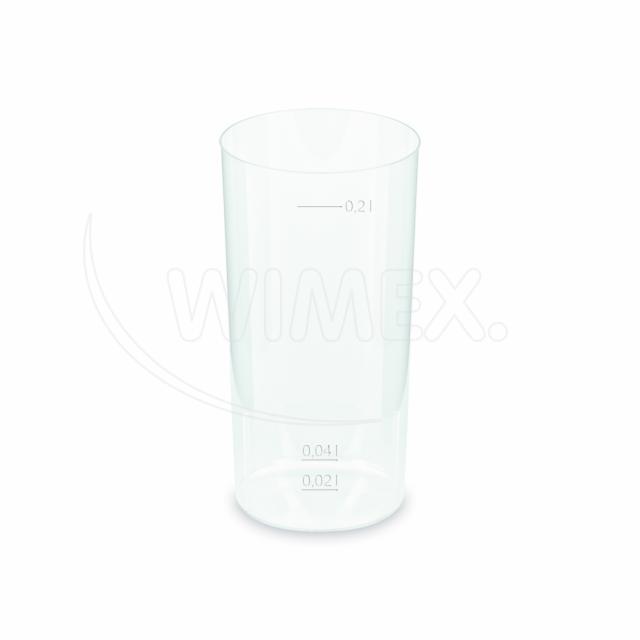 Kelímek vratný (PP) opakovaně použitelný Longdrink Ø56mm 2cl/4cl/0 Kelímek vratný (PP) opakovaně použitelný Longdrink Ø56mm 2cl/4cl/0