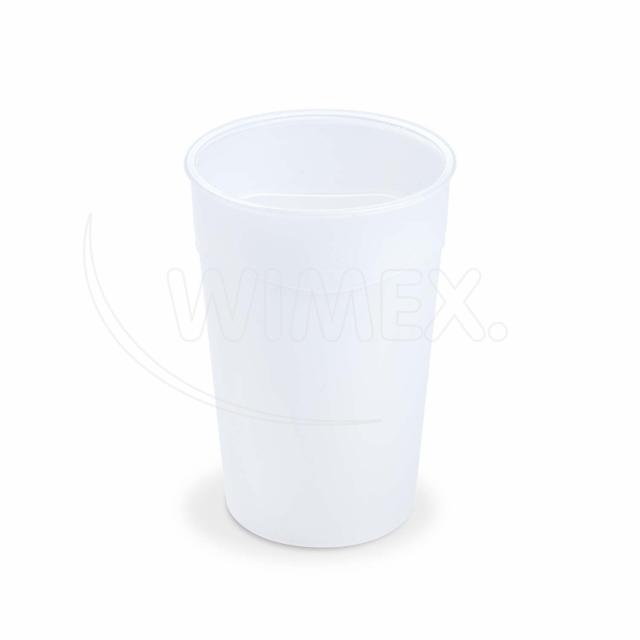 Kelímek (PP) opakovaně použitelný průhledný Ø80mm 0 Kelímek (PP) opakovaně použitelný průhledný Ø80mm 0