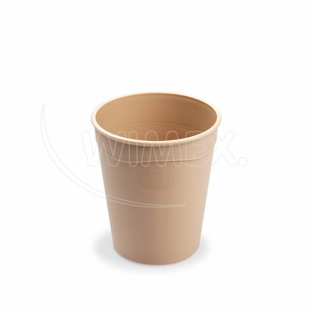 Kelímek (PP) opakovaně použitelný krémový Ø80mm 0 Kelímek (PP) opakovaně použitelný krémový Ø80mm 0