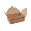 Food box (PAP/PE) nepromastitelný kraft `M` 150 x 120 x 48 mm 1000ml [50 ks]