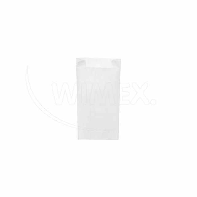 Papírový sáček s bočním skladem bílý 10+5 x 22 cm `0 Papírový sáček s bočním skladem bílý 10+5 x 22 cm `0