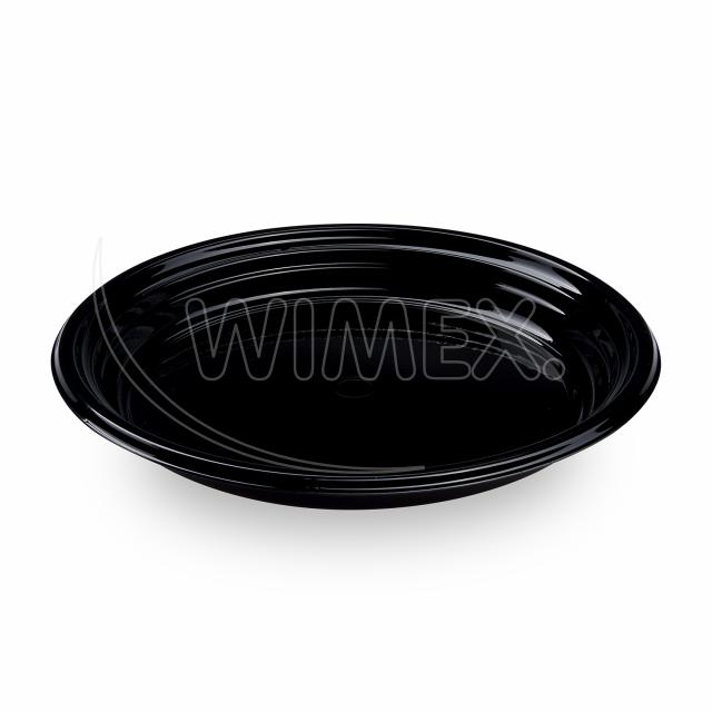 Talíř (PP) Reware Dinner opakovaně použitelný černý Ø22cm [12 ks]