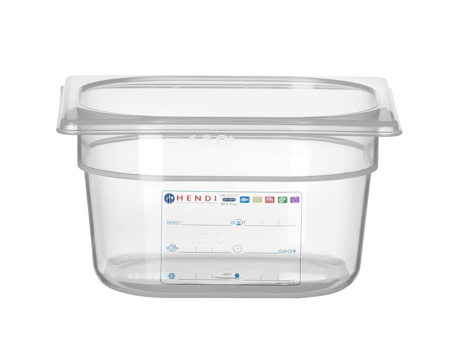 HACCP polypropylen GN 1/6 hrnec 10 cm hluboký HENDI 880470 HACCP polypropylen GN 1/6 hrnec 10 cm hluboký HENDI 880470