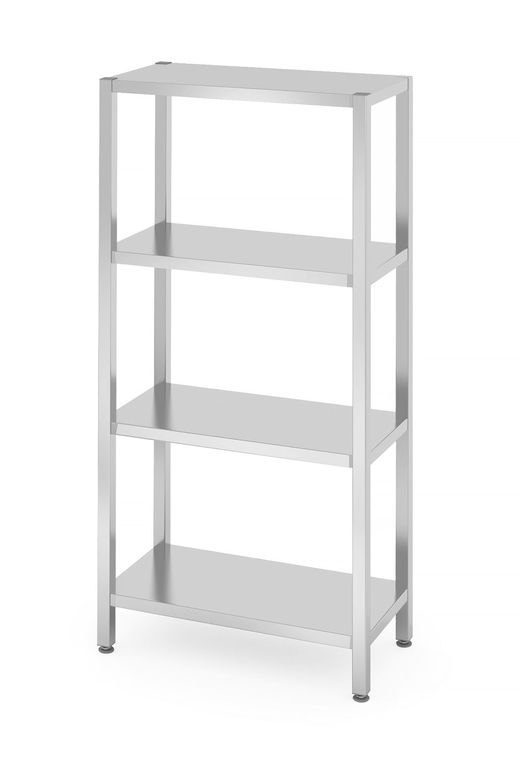 Nerezový šroubovaný regál se 4 policemi 80x40cm | HENDI 812518 Nerezový šroubovaný regál se 4 policemi 80x40cm | HENDI 812518