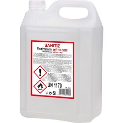 Čistící gel lihový 5l s intenzivním účinkem / dezinfekce na ruce - hustá konzistence