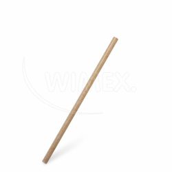 Slámka (bio-kompozit) opakovaně použitelná bílá `JUMBO` Ø8mm x 21cm [100 ks]
