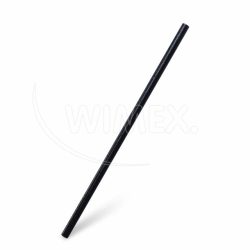 Slámka (bio-kompozit) opakovaně použitelná černá `JUMBO` Ø8mm x 25cm [100 ks]
