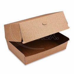 Burger box Plus (PAP FSC Mix) nepromastitelný kraft 195 x 135 x 100 mm [50 ks]