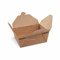 Food box (PAP/PE) nepromastitelný kraft `S` 110 x 89 x 64 mm 700ml [50 ks]