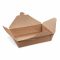 Food box (PAP/PE) nepromastitelný kraft `L` 195 x 138 x 48 mm 1400ml [50 ks]
