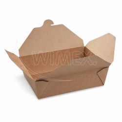 Food box (PAP/PE) nepromastitelný kraft `L` 195 x 138 x 88 mm 2500ml [40 ks]