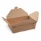 Food box (PAP/PE) nepromastitelný kraft `L` 195 x 138 x 88 mm 2500ml [40 ks]