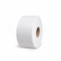 Toaletní papír (FSC Mix) 2vrstvý bílý `JUMBO` Ø18cm 100m 445 útržků [12 ks]