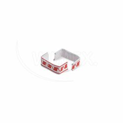 Klipovací pásek (PAP/FE) červeno/bílý 8 x 33 mm [1000 ks]