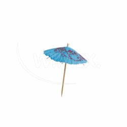 Deštníček (dřevo FSC 100%/PAP) barevný mix Ø10 x 10 cm [6 ks]
