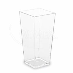 Fingerfood kelímek (PS) hranatý čirý 40 x 40 x 82 mm 85ml [40 ks]