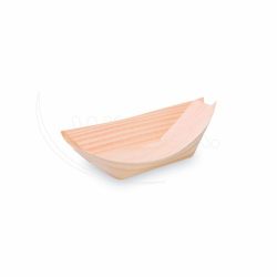 Fingerfood miska (dřevo FSC 100%) lodička 13 x 8 cm [100 ks]
