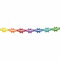 Papírová girlanda Ø17cm x 4m [1 ks]