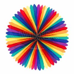 Party vějíř XL barevný Ø 100 cm [1 ks]