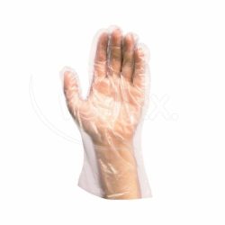 Rukavice (LDPE) jednorázová transparentní `M` [100 ks]