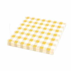 Ubrousek (PAP FSC Mix) 1vrstvý Karo žlutý 33 x 33 cm [100 ks]