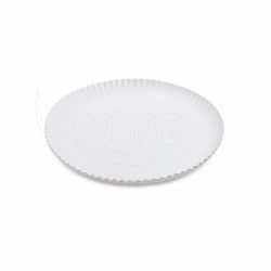Papírový talíř hluboký bílý Ø26cm [50 ks]