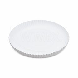 Papírový talíř (PAP-Recy) hluboký bílý Ø26cm [50 ks]