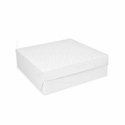 Krabice na dort (PAP-Recy) bílá 25 x 25 x 10 cm [50 ks]