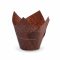 Tulipánový cukrářský košíček (PAP) hnědý Ø50 x 85 mm [100 ks]