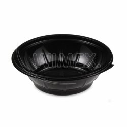 Salátová miska (rPET) černá Ø176mm 500ml [50 ks]