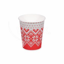 Papírový kelímek (FSC Mix/PE) Zimní období Ø80mm 280ml `0
