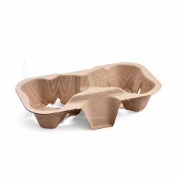 Podnos (PAP FSC Recycled) na 2 kelímky 19 x 11 x 4 cm [50 ks]