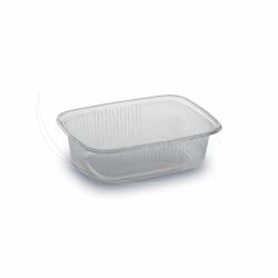 Miska (PP) hranatá průhledná 108 x 81 mm 150ml [100 ks]