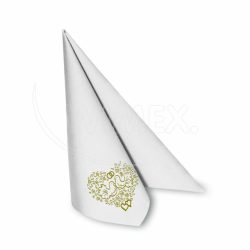 Ubrousek (PAP-Airlaid FSC Mix) PREMIUM Svatba 40 x 40 cm [50 ks]