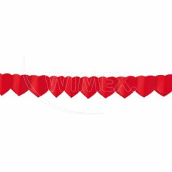 Papírová girlanda Srdce Ø18cm x 4m [1 ks]