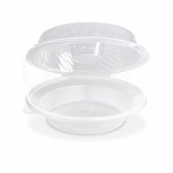 Salátová miska (PP) Ripboxx Greens s víčkem na dresink misku průhledná 1600ml [25 ks]