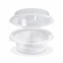 Salátová miska (PP) Ripboxx Greens s víčkem na dresink misku průhledná 2100ml [25 ks]