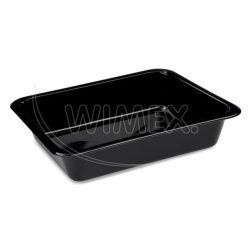Menu mísa (PP) Foodyboxx extra-pevná nedělená černá 227 x 178 x 49 mm [50 ks]