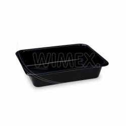 Menu mísa (PP) Reware Lunch opakovaně použitelná nedělená černá 227 x 178 x 49 mm [20 ks]