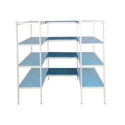 5 policový spojovací regál 40 cm hluboký 5P-104+20UM | ALUSHELF 40536