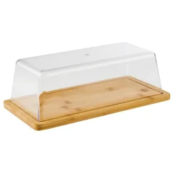 Bambusový podnos s polystyrenovým víkem