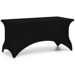 Cateringový potah na stůl183x76 cm černý | FORGAST FG03816