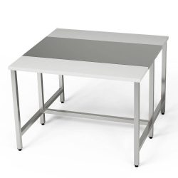 Centrální pracovní stůl se 2 krájecími prvky 150x140x85 cm | FORGAST