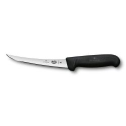 Černý vykosťovací nůž FIBROX - délka čepele 15 cm | VICTORINOX 5.6603.15