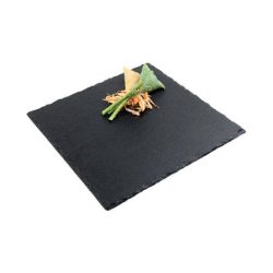 Deska na prezentaci jídel z břidlice SLATE 25x25 cm | APS 994