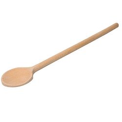 Dřevěná kulatá lžíce na teflonové pánve