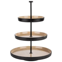 Etažér z melaminu 3-úrovňový Ø20/25/32 cm