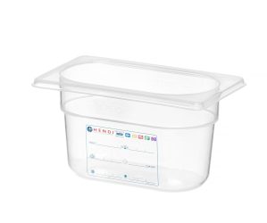 GN 1/9 hluboký 10 cm polypropylenový kontejner HACCP HENDI 880555