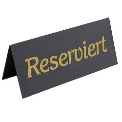 Informační tabulka Reserviert na stůl