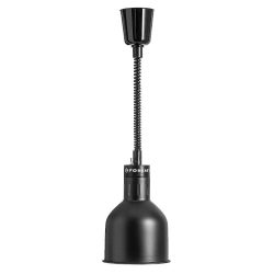Ohřívací lampa na pokrmy černá